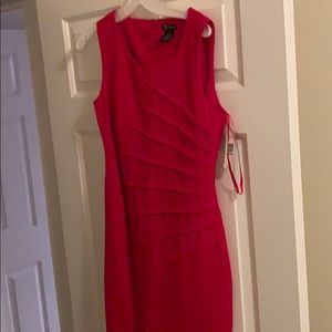 Red work dress